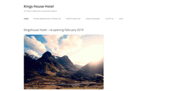Desktop Screenshot of kingshousehotel.co.uk