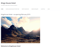 Tablet Screenshot of kingshousehotel.co.uk