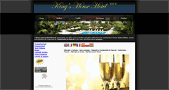 Desktop Screenshot of kingshousehotel.it